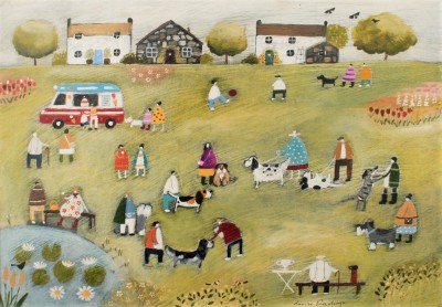 LOUISE RAWLINGS - the annual village dog show